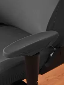 1入組深灰色辦公椅套極簡主義滌綸彈力家用電腦椅套 - 深灰色 - 查看 5