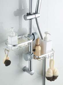 1件铝合金浴室置物架，经典浴室洗衣房置物架 - 銀色 - 查看 6