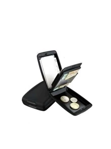 Credit Card Holder Minimalist Aluminium Metal Wallets Pocket Case - Black - View 3