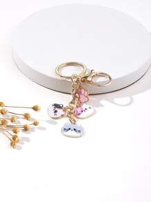 貓和爪子吊墜鑰匙圈