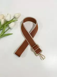 包帶 手提包 女式單肩斜背包 斜背包 肩帶包配件 純色寬 - 棕色 - 查看 1