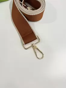 包帶 手提包 女式單肩斜背包 斜背包 肩帶包配件 純色寬 - 棕色 - 查看 5