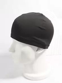 Men Solid Hat - Black - View 2