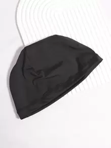 Men Solid Hat - Black - View 3