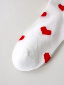 Heart Pattern Crew Socks - Multicolor - View 6