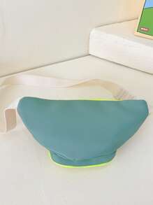 Girls Letter Graphic Colorblock Fanny Pack - Multicolor - View 4