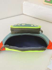 Girls Letter Graphic Colorblock Fanny Pack - Multicolor - View 6