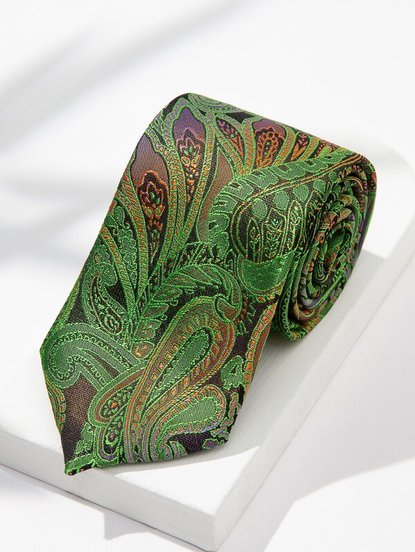 Men Paisley Jacquard Tie