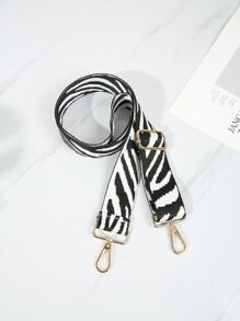Dây đeo túi họa tiết ngựa vằn Thắt lưng túi xách nữ Dây đeo rộng Dây đeo túi Dây đeo thay thế Phụ kiện túi Phụ kiện DIY Dây đeo vai thay thế có thể điều chỉnh Phong cách - Đen và trắng - Xem 3