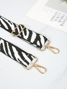 Dây đeo túi họa tiết ngựa vằn Thắt lưng túi xách nữ Dây đeo rộng Dây đeo túi Dây đeo thay thế Phụ kiện túi Phụ kiện DIY Dây đeo vai thay thế có thể điều chỉnh Phong cách - Đen và trắng - Xem 4