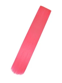 tóc dài thẳng tổng hợp - Màu Hồng  San hô - Xem 5
