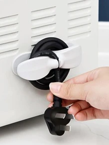 Quản Lý Cáp Sạc Đầu Cắm Treo Tường Dây Nguồn Dán Tường Dây Kẹp Dây Bếp Hoàn Thiện Lưu Trữ - trắng - Xem 6