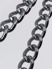 Hombres Cadena para pantalones minimalista - Plateado - Ver 4