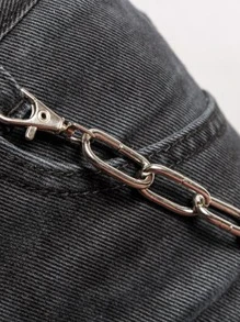 Men Minimalist Pant Chain - Silver - View 5