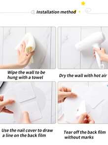 1pc Cloud Design Cartoon Creative Hook Rack For Home Decoration And Organization, Suitable For Door, Bathroom, Wardrobe, Study, Foyer Etc. - White - View 4