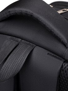 Waterproof Men Backpack Work 15.6 Inches Laptop Men Travel Backpack College School Backpack For Boy Girl Camping Bag, Schoolbag For Travel, College, School Bookbag Casual Backpack Rucksack Black Backpack School Supplies Men Gifts - Black - View 5