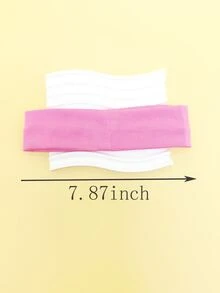 1pc Hair Styling Headband, Hairdressing Elastic Solid Color Sports Headband, Yoga Sweat-Absorbing Headband, Running Headband, Wash And Make-Up Hair Tie Headband - Pink - View 4