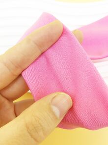 1pc Hair Styling Headband, Hairdressing Elastic Solid Color Sports Headband, Yoga Sweat-Absorbing Headband, Running Headband, Wash And Make-Up Hair Tie Headband - Pink - View 5