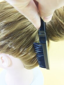 2入組鼠尾髮梳套裝，細長柄造型梳，適合所有髮型分分頭髮，美髮沙龍工具家居用品，男女髮刷套裝 - 黑色 - 查看 5