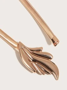 Cinturón con diseño de hoja - Dorado - Ver 4