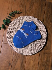 Vớ mắt cá chân họa tiết hoạt hình cho nam - Nhiều màu - Xem 2