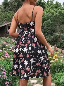 SHEIN Maternity Floral Print Cami Dress - Multicolor - View 2