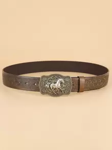 Western Cowgirl Horse Decor Belt For Jeans Pants Halloween Summer, School Fall, Autumn, Halloween