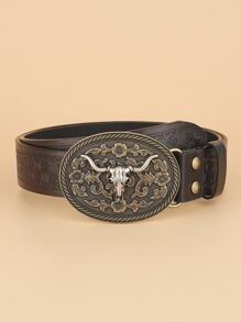 Oval Buckle Belt Western Cowgirl For Coats,Dresses And Jeans Pants Halloween Summer, School Fall, Autumn, Halloween