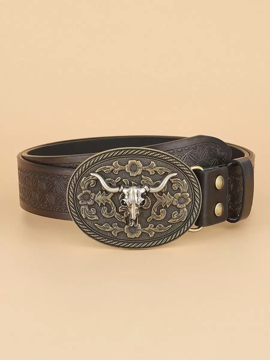 Oval Buckle Belt Western Cowgirl For Coats,Dresses And Jeans Pants Halloween Summer, School Fall, Autumn, Halloween