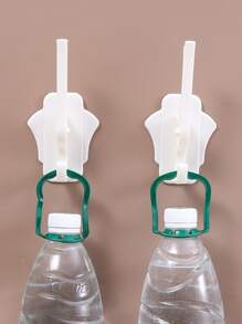 1pc Plastic Storage Rack, Modern White Multifunction Kitchen Storage Rack For Kitchen - White - View 2