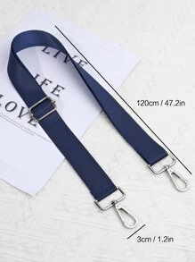 70-120cm 時尚耐用可調節替換肩帶，適用於公事包、斜背包、女包肩帶，包包DIY配件 - 黑色 - 查看 2