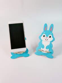 Soporte para teléfono con estampado de conejo - Multicolor - Ver 1