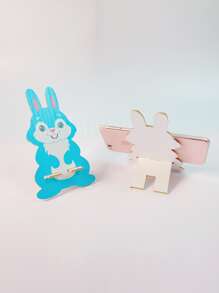 Soporte para teléfono con estampado de conejo - Multicolor - Ver 2