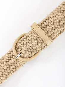 Thắt lưng dệt khóa tròn - Màu be - Xem 7