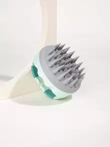 WANMEI 洗发按摩刷沐浴梳，1 件头皮护理发刷，带长而灵活的硅胶梳齿，去屑发刷/发梳，适合所有发质，男女皆宜