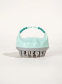 WANMEI 洗发按摩刷沐浴梳，1 件头皮护理发刷，带长而灵活的硅胶梳齿，去屑发刷/发梳，适合所有发质，男女皆宜