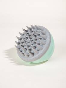 WANMEI 洗发按摩刷沐浴梳，1 件头皮护理发刷，带长而灵活的硅胶梳齿，去屑发刷/发梳，适合所有发质，男女皆宜