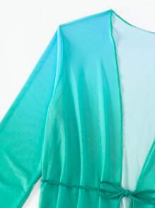 Ombre Mesh Kimono - Multicolor - View 4