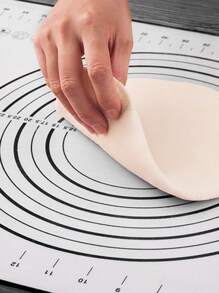 1pc Silicone Baking Mat, Scale Pattern Pastry Baking Mat For Kitchen Baking - Black - View 4