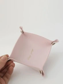 1 Khay Đựng Trang Sức Có Thể Gập Lại, Màu Hồng Tối Giản Nút Chụp Chi Tiết Lưu Trữ Trang Sức Màn Hình Tủ Trưng Bày Giá Đỡ Hộp Cho Gia Đình - Hồng - Xem 4