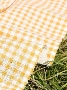 1 tấm thảm dã ngoại họa tiết kẻ sọc, chăn dã ngoại polyester hiện đại cho ngoài trời để đi du lịch - Nhiều màu - Xem 5