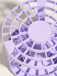 1pc Makeup Brushes Storage Multifunction Large-Capacity Cosmetic Brush Holder Air-Dry Stand Rack Lightweight And Easy To Install - Purple - View 4