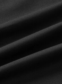 SHEIN ICON Figure Graphic Crop Tee - Black - View 3