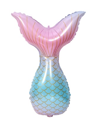 1入組PE氣球現代魚尾形派對裝飾氣球