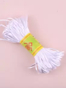 卷/20 公尺白色手工編織繩用於 Diy 珠寶製作 - 白色 - 查看 1