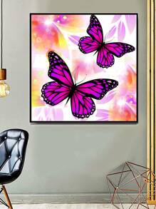 1套蝴蝶圖案鑽石畫套件 - 彩色 - 查看 2