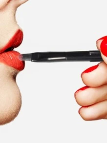 1 pieza Cepillo de labios portátil - Negro - Ver 3