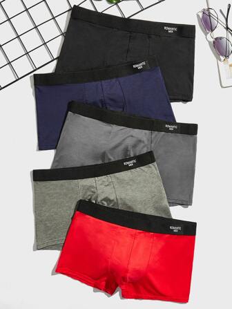 Guys 5pack Letter Graphic Boxer Brief
