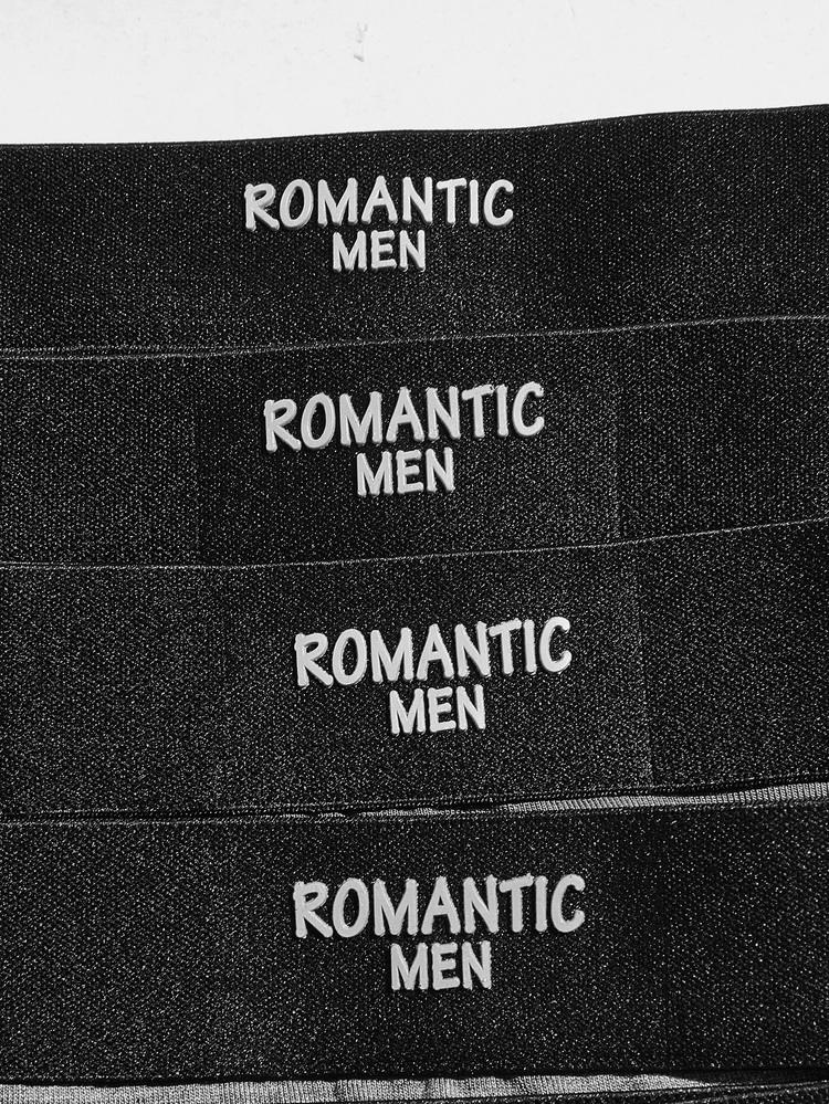 Hombres 5 piezas Calzoncillos con estampado de letra - Multicolor - Añade 4