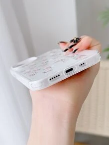 Floral Clear Phone Case - Multicolor - View 4
